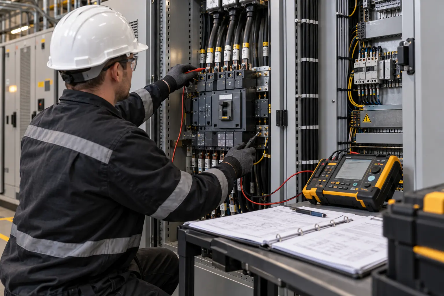 Electrical commissioning and switchgear testing